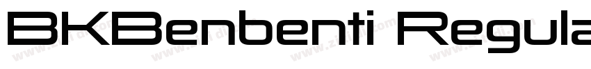 BKBenbenti Regular字体转换
